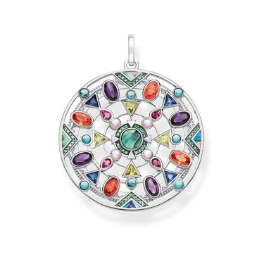 Silver & Zirconia Hidden Rainbow Treasure Pendant Necklace